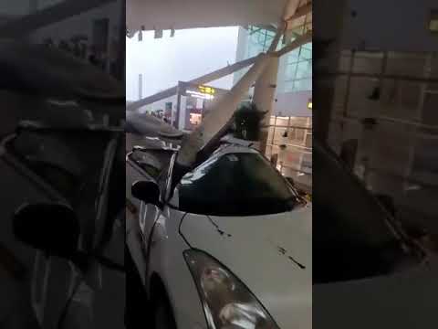  delhi airport roof video