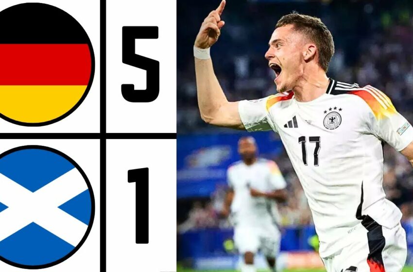  Euro 2024 : Germany 5 Scotland 1 goals and breafing