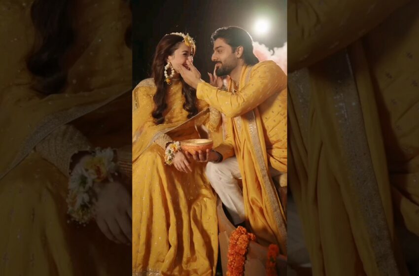  Hania Aamir and Zaviyar Nauman Ijaz stylish wedding viral video