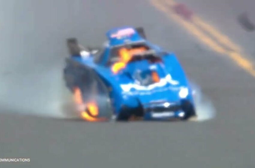  john force crash video