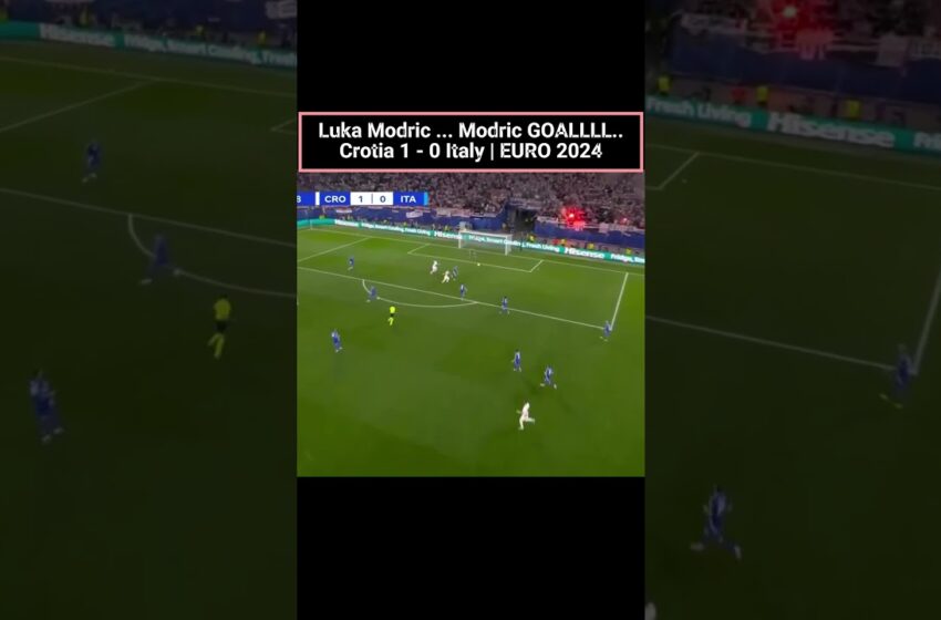  Luca Modric Goal with Croatia vs Italy