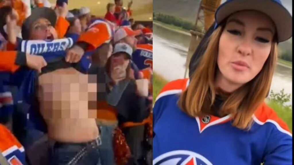 oilers fan flash