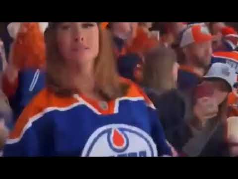  oilers fan flashes crowd unedited video