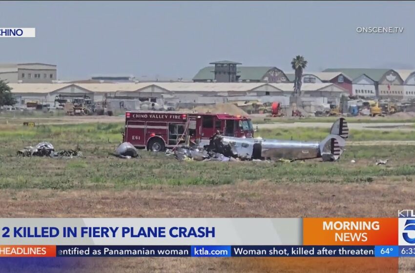  Video : plane crash chino airport