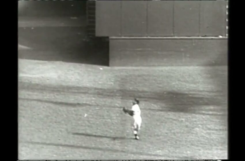  willie mays the catch video