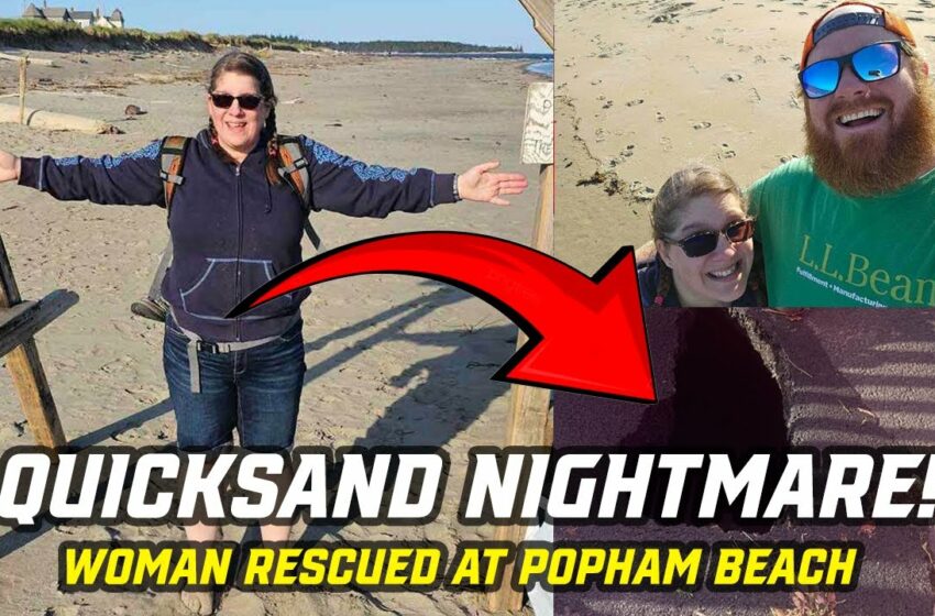  woman swallowed by quicksand beach