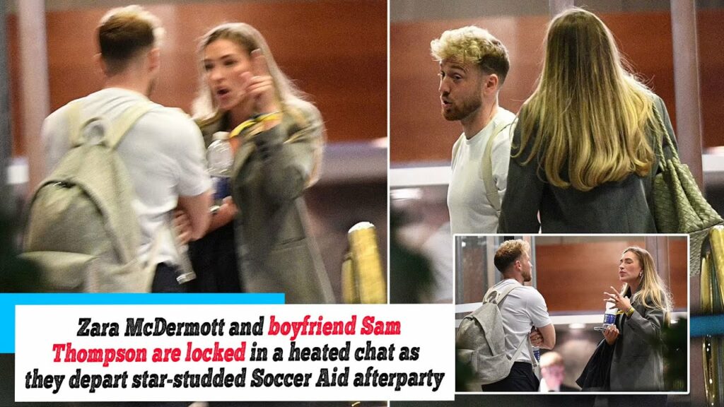 zara mcdermott breaks silence on Zara McDermott breaks silence on tense Sam Thompson row after Soccer Aid