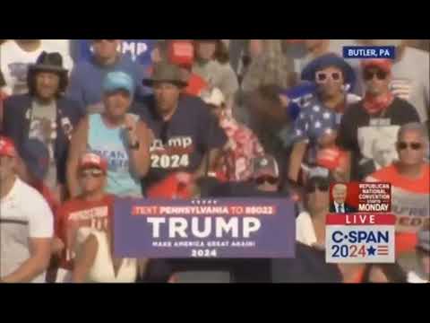  Donald trump getting shot at rally full video