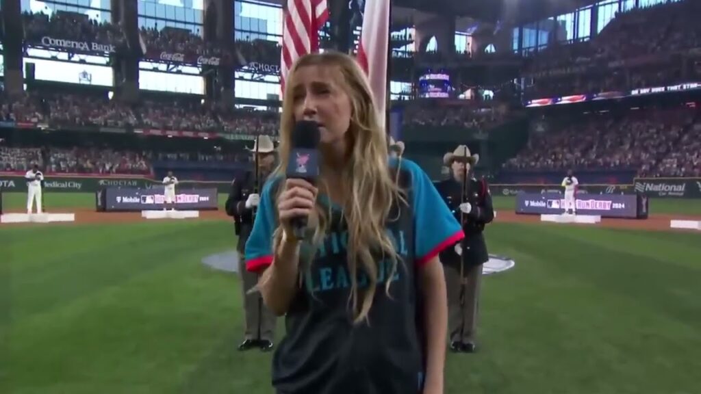 ingrid andress national anthem v