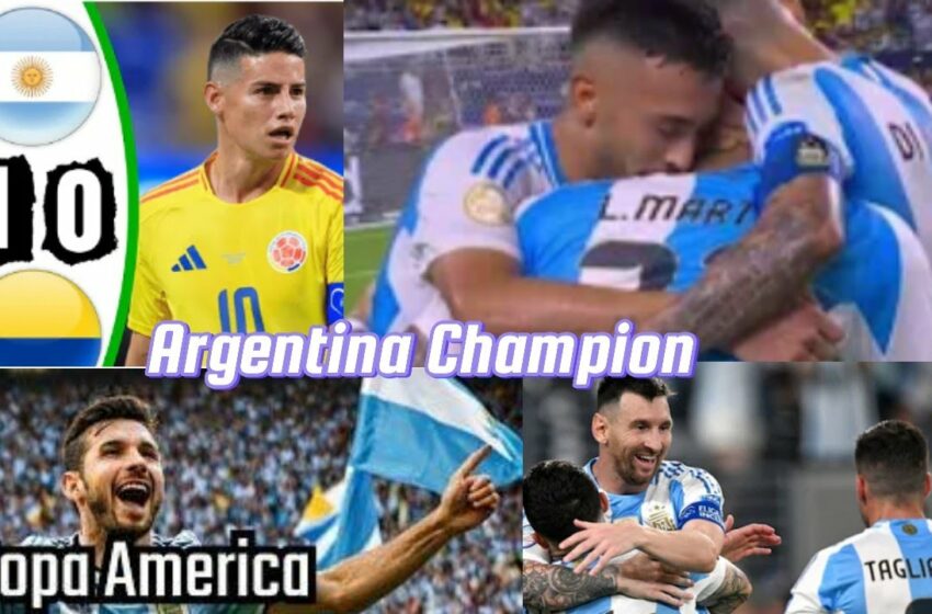  Lautaro Martinez scores an extra time winner to give Argentina the Copa América over Colombia