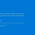microsoft blue screen error glob