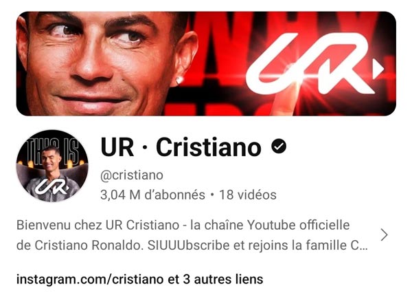  Cristiano Ronaldo Launches YouTube Channel