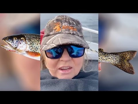  brown trout woman video