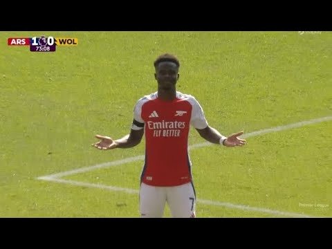  Bukayo Saka Amazing Goal, Arsenal vs Wolves (2-0) All Goals