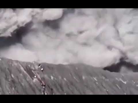 indonesia volcano eruption video