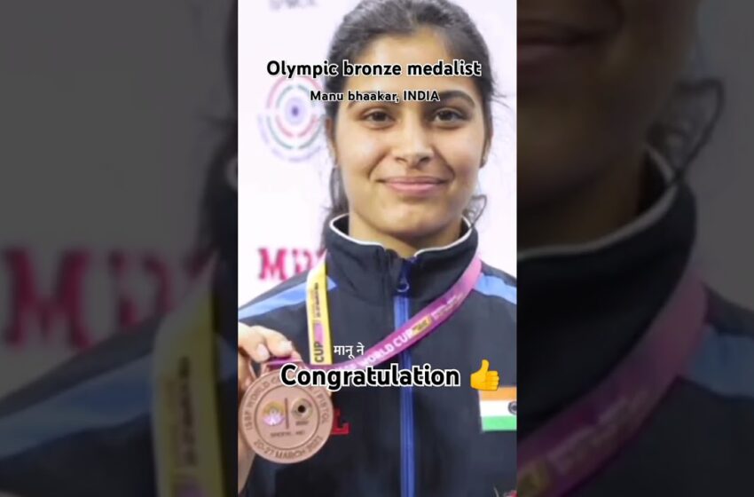  Manu bhaaker olympic bronze medal paris 2024