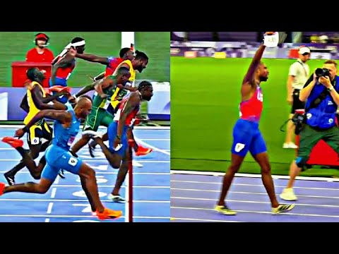  noah lyles gold medal video