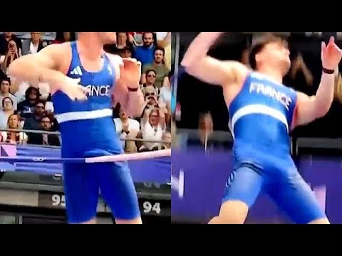 olympic pole vaulter bulge video