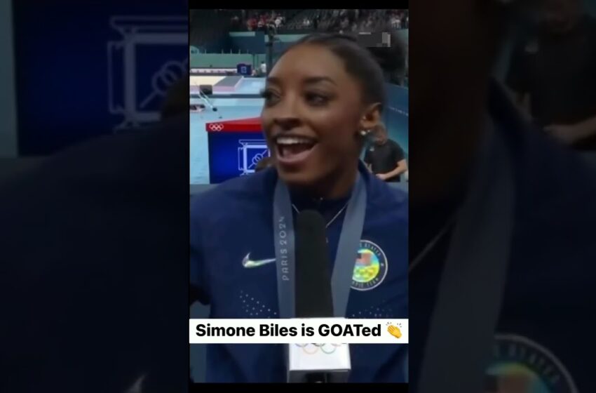  video of simone biles on balance beam