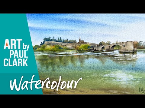  How to Paint a River with Reflection in Watercolour on a River Cruise