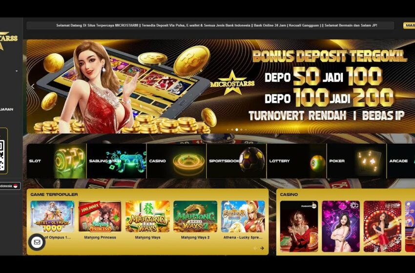  MICROSTAR88 : SITUS SLOT ONLINE GACOR MPO PLAY