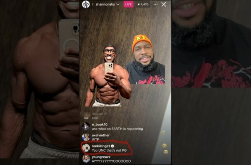  Shannon Sharpe Caught On IG Live