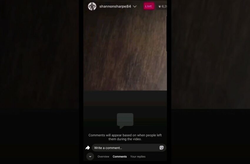  shannon sharpe ig live video