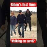 biden sand video