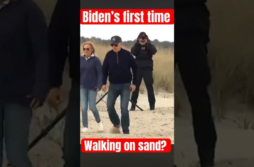  biden sand video