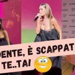 clara incidente sul palco video