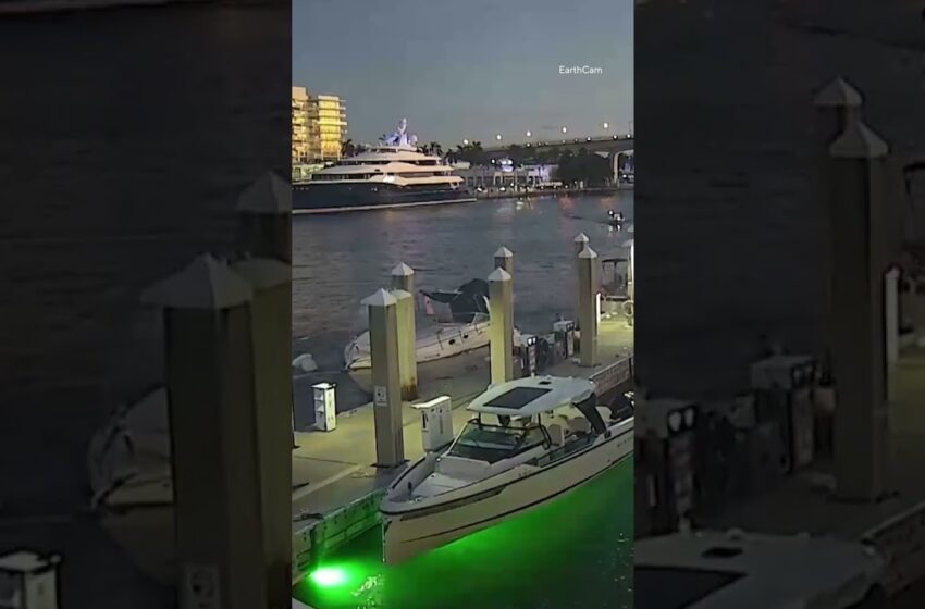  boat explosion fort lauderdale video