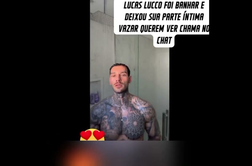  Lucas Lucco vídeo tomando banho