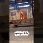nyc women subway fire video