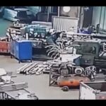 russian lathe incident video