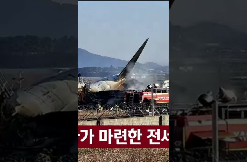  korean air crash video