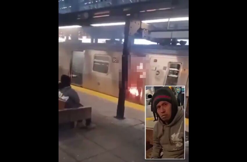  women set on fire on train video