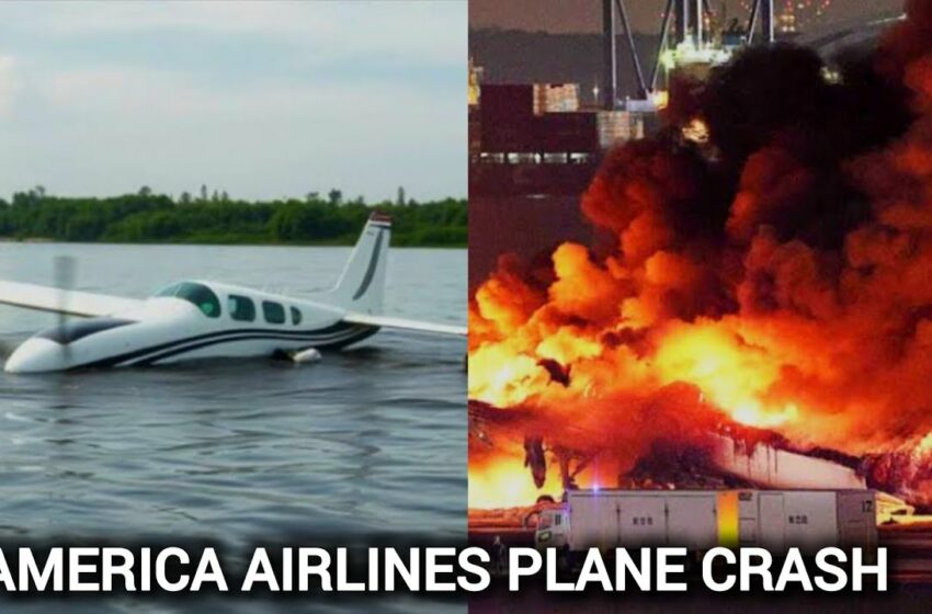  American Airlines plane and Military Helicopter crashes into Washington river