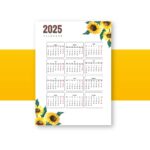 Calendrier 2025 à imprimer pdf excel