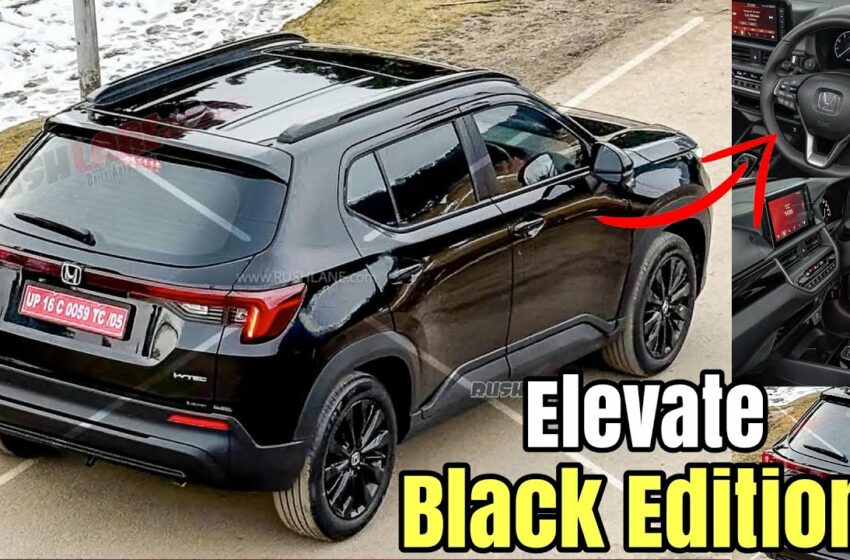  honda elevate black edition