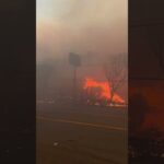 live palisades fire rages across