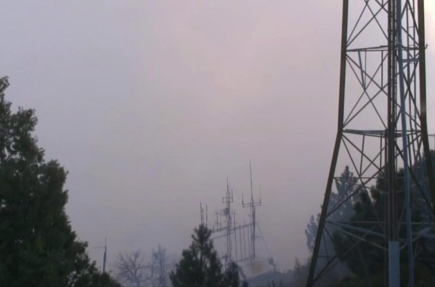  Mount Wilson Summit Fire California video