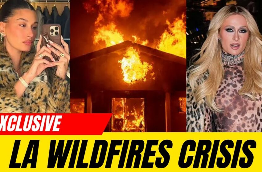  Paris Hilton Malibu house burns in wildfire video