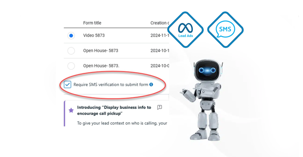 Meta Lead Ads: SMS Verification Feature