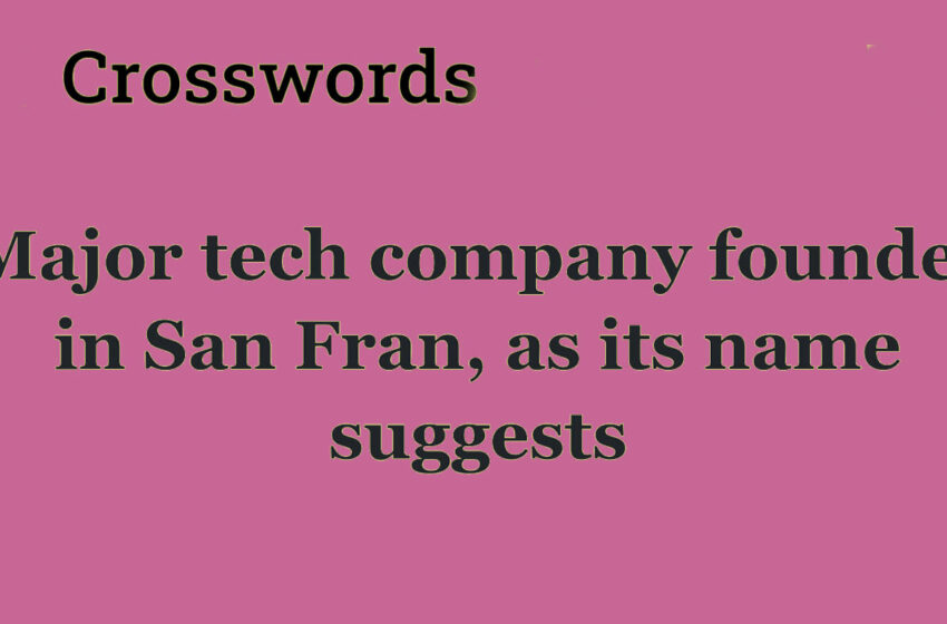  Major tech company founded in san fran, as its name suggests