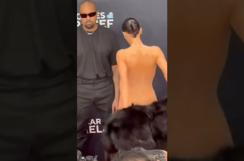  kanye bianca censori grammys viral video