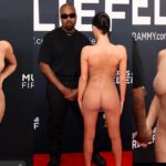 kanye west wife grammy outfit full video
