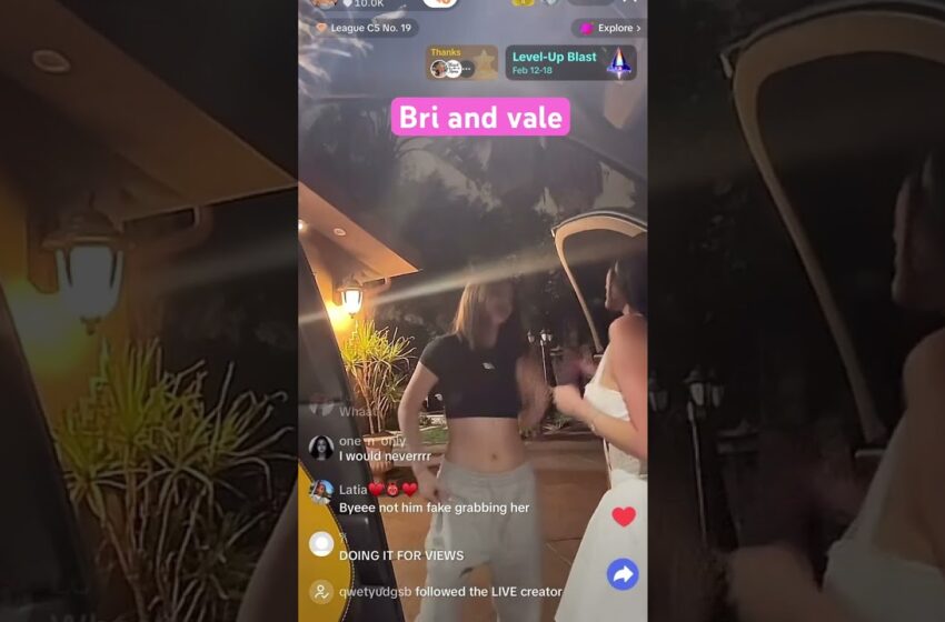  Bri olsen and vale fight on TikTok live