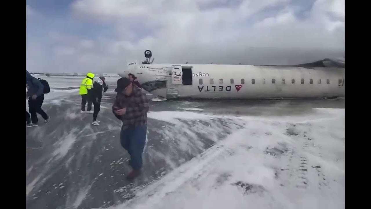 Delta Airlines plane crash at Toronto pearson