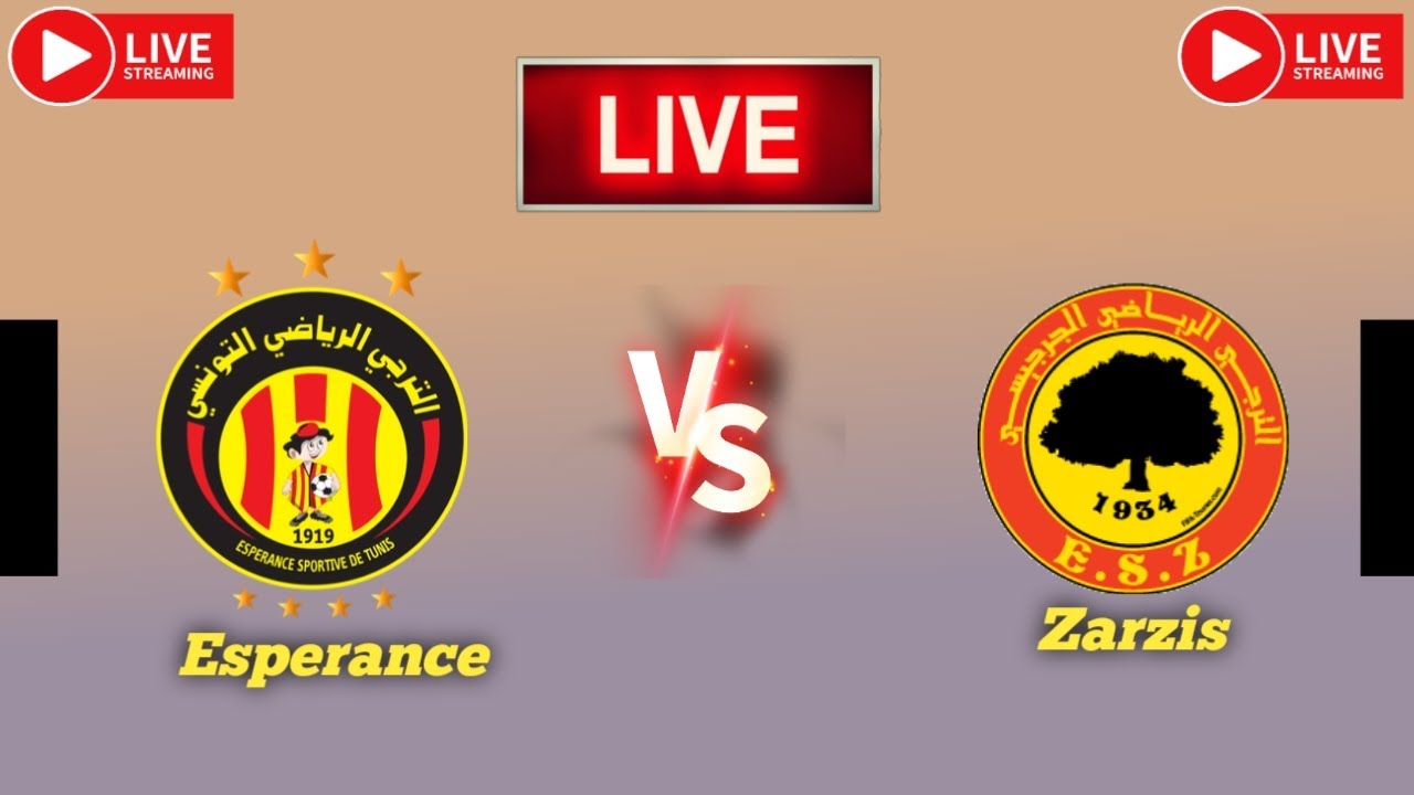 es tunis vs zarzis en direct