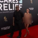 KANYE WEST and BIANCA CENSORI at 2025 GRAMMYs 3 kanye west and bianca censori at 1